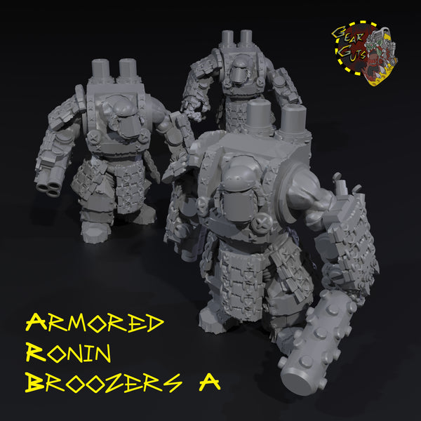 Armored Ronin Broozers x3 - A - STL Download