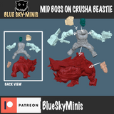Mid Boss On Crusha Beastie