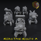 Micro Tank Scouts x5 - A - STL Download