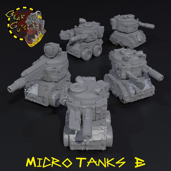 Micro Tanks x5 - E - STL Download