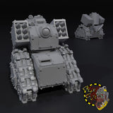 Mini Tanks x4 - J - STL Download