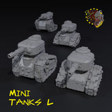 Mini Tanks x4 - L - STL Download