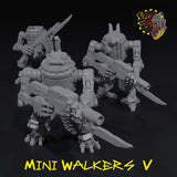 Mini Walkers x3 - V - STL Download