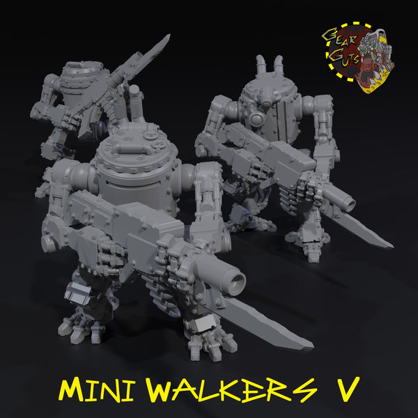 Mini Walkers x3 - V - STL Download