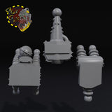 Shield Generator Backpack Bits x3 - A - STL Download