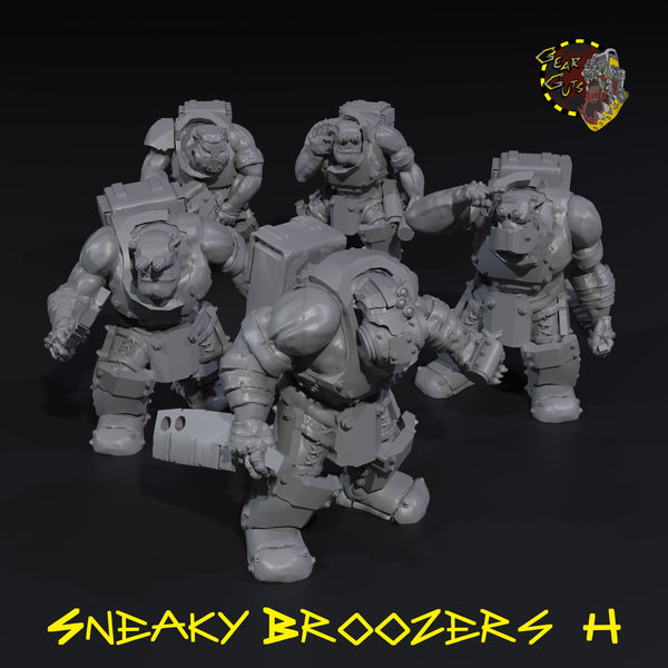 Sneaky Broozers x5 - H - STL Download