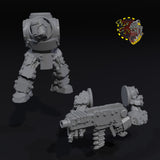 Tinbot Assault Gunners x5 - F - STL Download