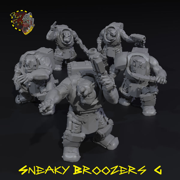 Sneaky Broozers x5 - G - STL Download