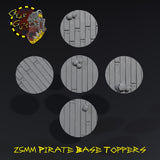 Pirate Base Toppers - A - STL Download