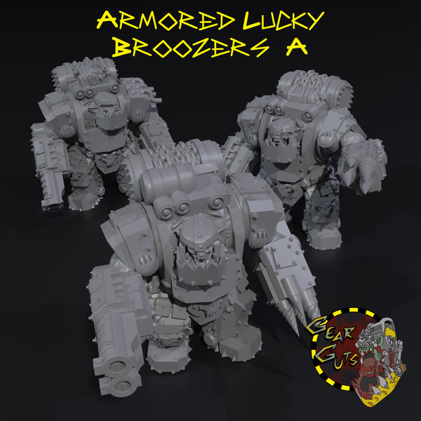 Armored Lucky Broozers x3 - A - STL