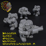 Broozer Guard Special Weapons  x8 (2 of each weapon) - A