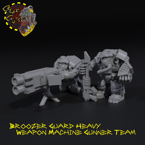 Broozer Guard Heavy Weapon Machine Gunner Team - STL Download
