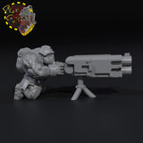 Broozer Guard Heavy Weapon Machine Gunner Team - STL Download