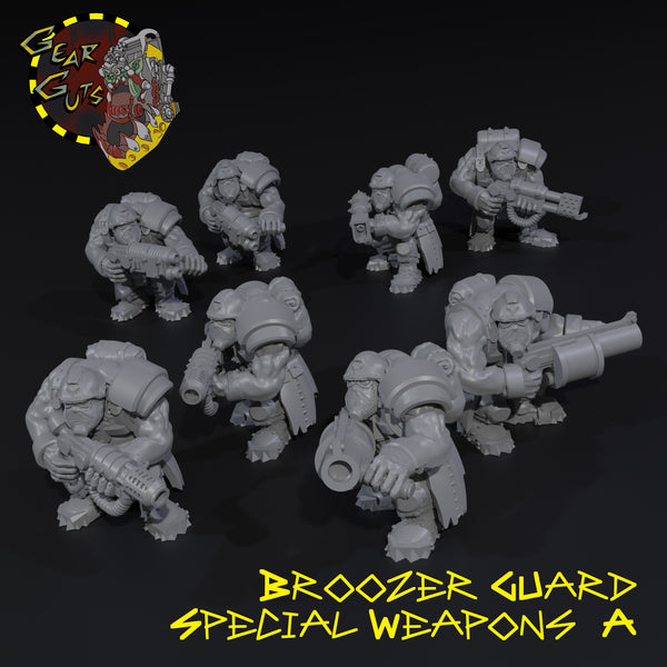 Broozer Guard Special Weapons  x8 (2 of each weapon) - A - STL Download