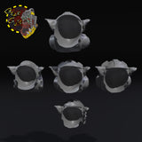 Armored Broozer Heads x5 - E - STL Download