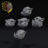 Armored Broozer Heads x5 - E - STL Download
