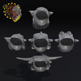 Broozer Heads x5 - B - STL Download