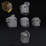 Armored Broozer Heads x5 - F - STL Download