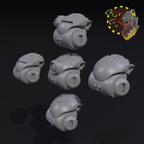 Armored Broozer Heads x5 - G - STL Download