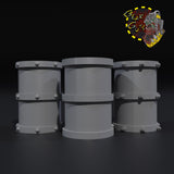 Fuel Barrels x5 - C - STL Download