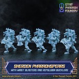 Sherden Pharaohspears with Wrist Pistols and Repulsion Bucklers x5