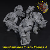 Iron Crusader Fusion Troops x5 - A - STL Download