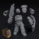 Iron Crusader Shield Guard x5 - A - STL Download