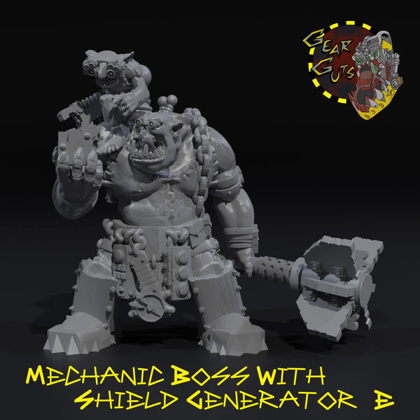 Mekanic Boss with Shield Generator - E - STL Download