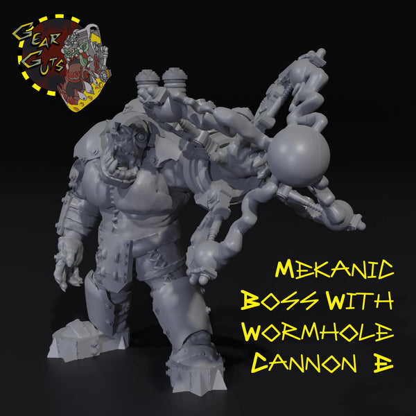 Mekanic Boss with Wormhole Cannon - E - STL Download