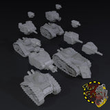 Mini Tanks x4 - A - STL Download