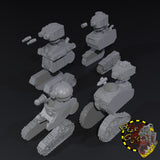 Mini Tanks x4 - B - STL Download