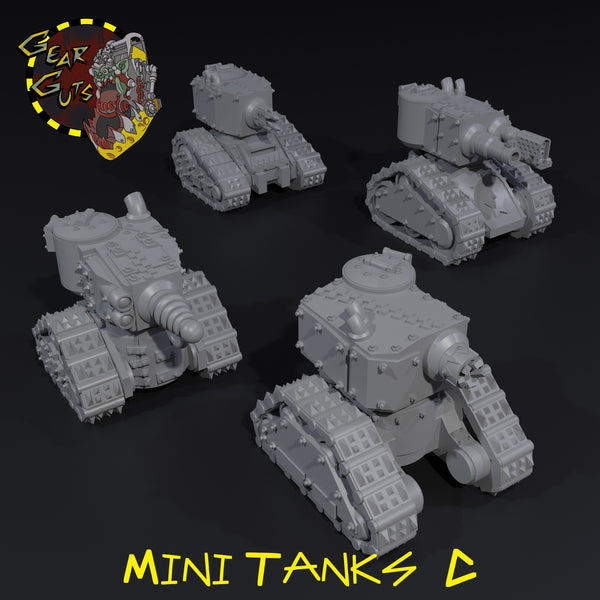 Mini Tanks x4 - C - STL Download