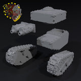 Mini Tanks x4 - F - STL Download