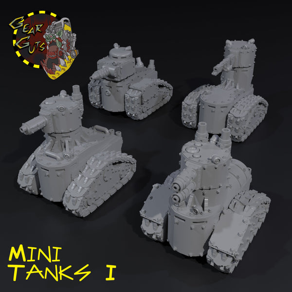 Mini Tanks x4 - I - STL Download