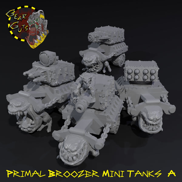 Primal Broozer Mini Tanks x4 - A - STL Download