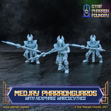 Medjay Pharaohguards with Hexphase Warscythes x5