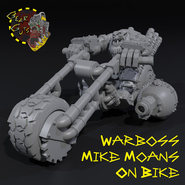 Warboss Mike Moans on Bike
