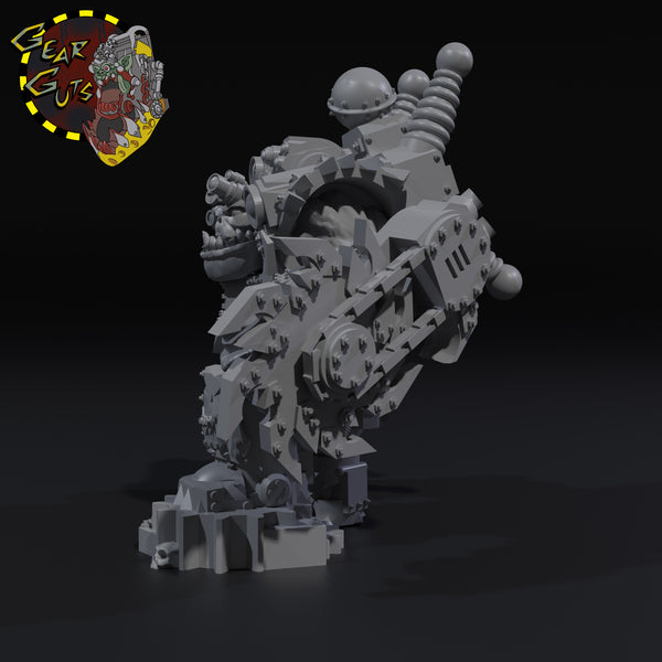 gear stl generator Armored Mekanic Boss with Shield Generator - A