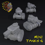 Mini Tanks x4 - G - STL Download