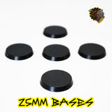 25mm Round Bases x10