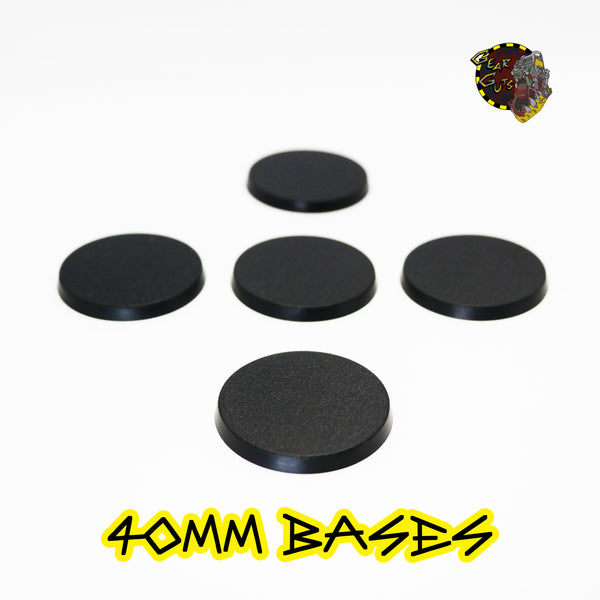 40mm Round Bases x5