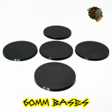 60mm Round Bases x5