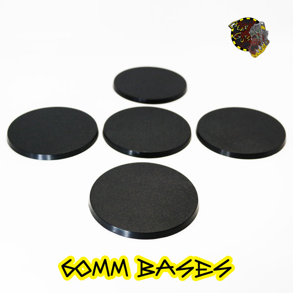 60mm Round Bases x5