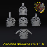 Armored Broozer Heads x5 - C - STL Download