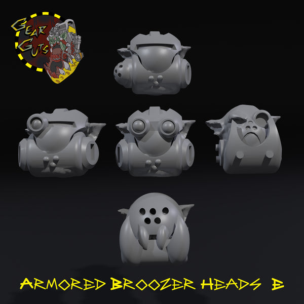 Armored Broozer Heads x5 - E - STL Download