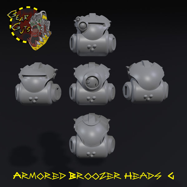Armored Broozer Heads x5 - G - STL Download