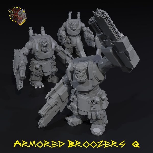 Armored Broozers x3 - Q - STL Download