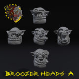 Broozer Heads x5 - A - STL Download