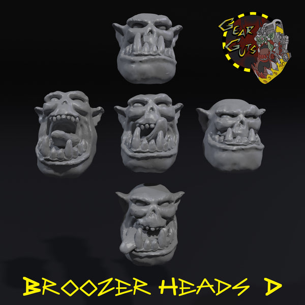 Broozer Heads x5 - D - STL Download