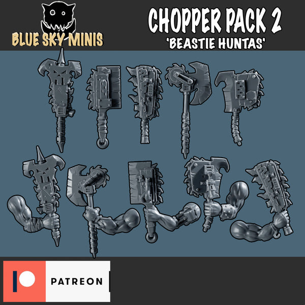 Choppers x10 - Pack 2 'Beastie Huntas'